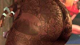 A gay encounter with a monster cock unfolds.