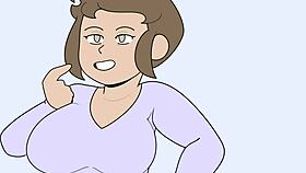 Hey, it's chore day again with the animated step mom having sex.