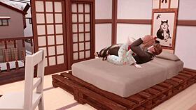 He teases me, so I tease him back in 3D.