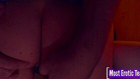 She starts with masturbation then switches to doggy style in the summer camp cottage, getting creampied.