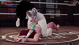 draka ii vs rockie ii naked wrestling with licking and fingering