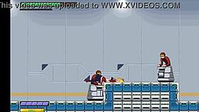 Cute blonde explores hentai sex with men in the game.