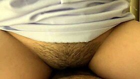 this thai girl gets fucked hard, her beautiful pussy squirting everywhere as she moans