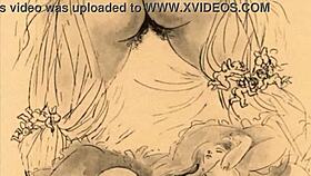 Vintage erotic drawings from antique times