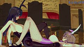 sagiri, setsuko, and excellen explore lesbian adventures in super robot wars hentai