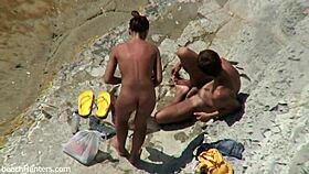 Beach Couple Feels Intense Passion During Wild Sex Session on Sand.