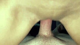 pecorina bends over for a big cock blowjob, her tits bouncing