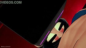 Novia is ready to fuck with Enderman mask in the love hotel uncensored 😈