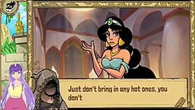 Princess jasmine gets intensely fucked in queen trainer