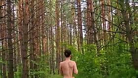 Perfect Body Girl Gets Anal Creampie Outdoor