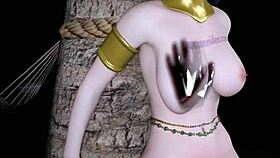 3d hot asian milf cheating with big dick in public