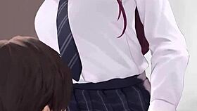 Cute Anime Character in Emotional Hentai Scene