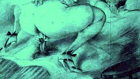 I lvoe this vintage erotic illustration with interracial anime hentai