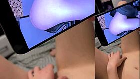 Sunset romance with bikini babe on paddle boards