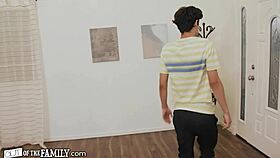 out of the family - busty rebel stepsister convinces her stepbrother to fuck her while she crashes his bed.