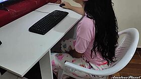 Curvy Hijastra Tricked Into Sucking Padrastro’s Hard Cock