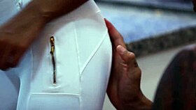 Horny couple with big cocks fucks after work - Lorena and Johnny