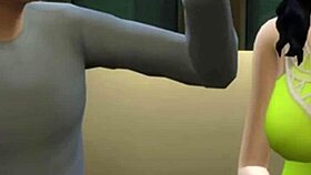 uhh, stepmom helpin me get laid first time ever, so nervouss... can’t believe she’s so curvy and huge!