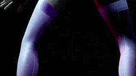 hot blonde striptease dances with music in 3d porn