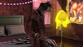 A gay encounter with a monster cock unfolds.