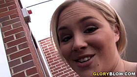 katie kox visits a gloryhole to find a big black cock