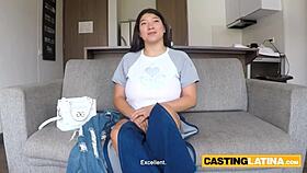 BBW Latina Kaori Uses Huge Tits to Convince Producer in Titty Fuck Casting