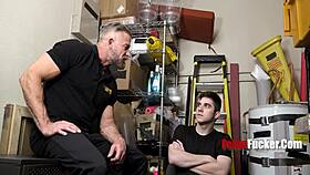 handsome 40yo hunk security man passionately fucks twink suspect in lockup harrison todd greg dixxon