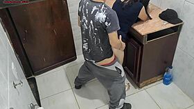 Wife's bizarre behavior with the plumber is ridiculous