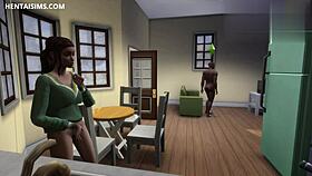 uh, gorgeous teen 18+ caught bbc roommate naked smokin’, got horny and banged him in kitchen