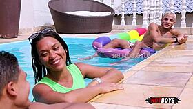 The naughty young guy gets his ass fucked by a big cock amateur