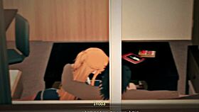 My girlfriend shows her big tits and the neighbor takes photos in public