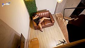 rommie pawg gets caught by neighbor in homemade interracial scene