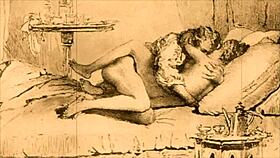 what makes vintage erotic illustrations so captivating and bold?