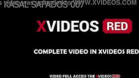 Rough bar hookup with ebony babe ends in messy internal finish, full vid on Red