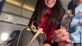 dude, risky public jerking off on a plane packed with people... insane dick flashing!