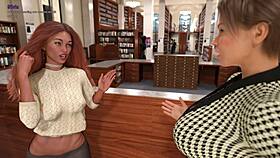 Taboo university hentai with big tits redhead in POV 3D cartoon