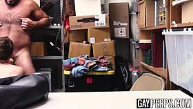 Hey, cute twink, wanna get barebacked by this hot cop for stealing?