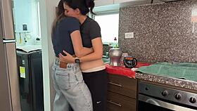 I'm my friend's husband's lover, so I comfort her with lesbian sex