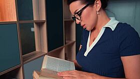 hot teacher catches student jerking to her pics