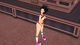 Super sexy Momo Yaoyorozu in uncensored 3D hentai masturbation