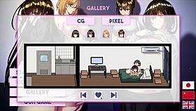 Hentai game with an old caretaker and an unsuspecting wife in a shared apartment