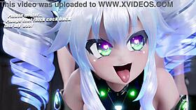 Mantis fucks Uni in Neptunia series with intense anal action!