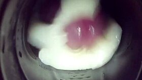 Hey, check out my fleshlight getting filled with a hot creampie inside