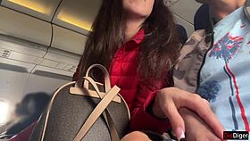 dude, risky public jerking off on a plane packed with people... insane dick flashing!