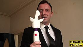 Solo British Woman Toys Pussy With Vibrator