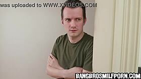 Horny Stepson Spies on Busty Stepmom's Big Ass