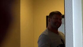 Beefy muscle deepthroats before analsex in this close-up cumshot.