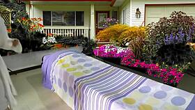 Watch me take care of my big cock with gaping pussy instructions, shaved and ready for outdoor voyeur fun?