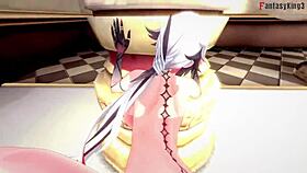 arlecchino gets naked and fucked hard in genshin 😍💥