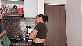 I'm my friend's husband's lover, so I comfort her with lesbian sex